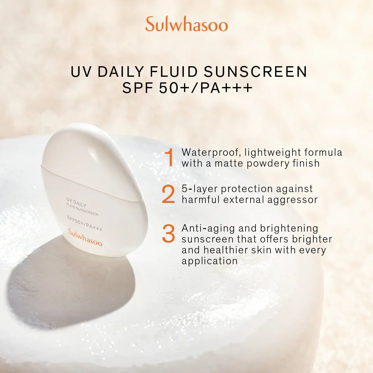 Sulwhasoo | UV Daily Fluid Sunscreen SPF50+ PA+++ - Glow House