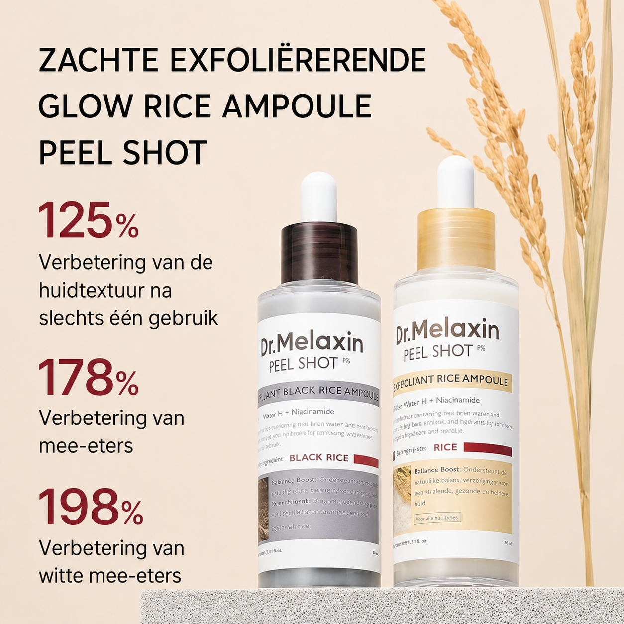 Dr. Melaxin Peel Shot Glow Rice Ampoule Duo