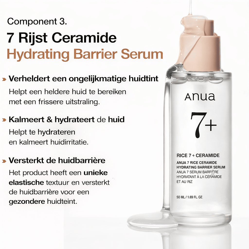 Anua Rice Trio Set : Rice Cleansing Powder & Milky Toner & Hydrating Serum - Glow House