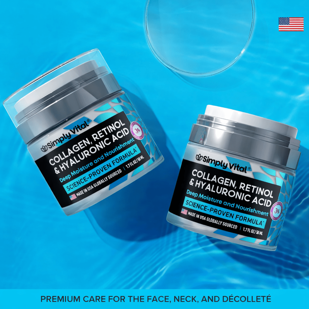 Anti-Aging Face Moisturizer with Retinol, Collagen & Hyaluronic Acid - Glow House