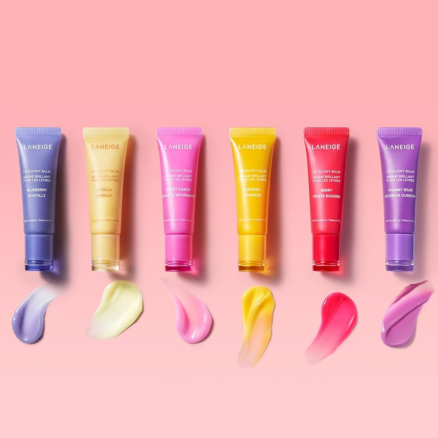 Laneige Lip Glowy Balm swatch op de lippen