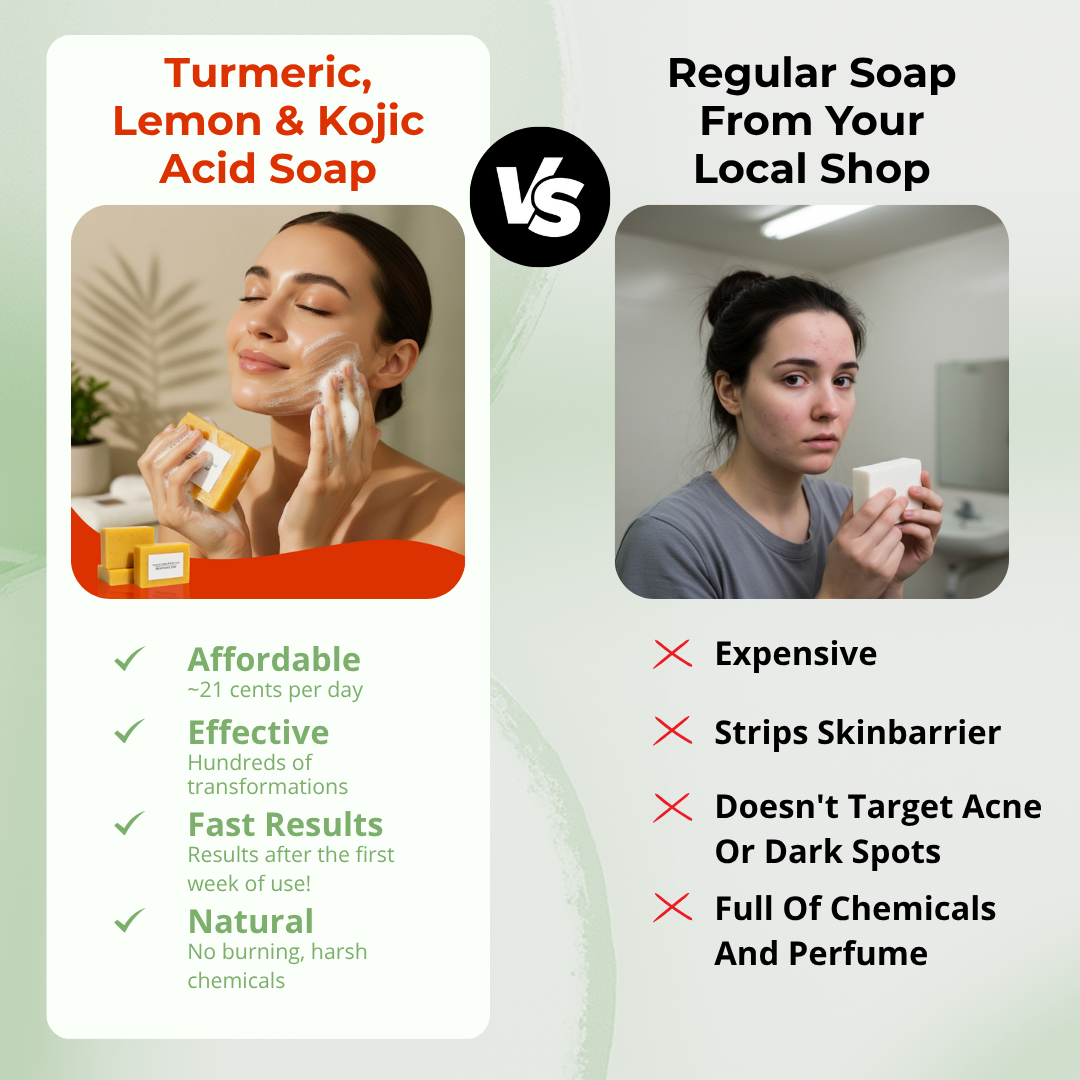 Turmeric, Lemon & Kojic acid soap