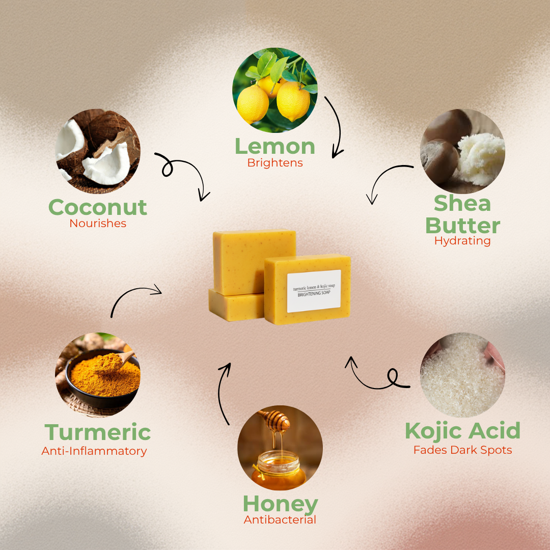 Turmeric, Lemon & Kojic acid soap